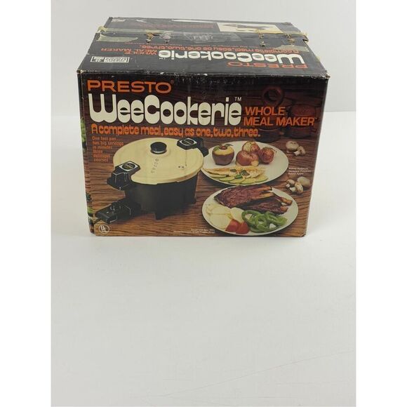 NOS Vintage Presto Wee Cookerie Whole Meal Maker Pressure Pan Cooker w/ Orig Box - Picture 8 of 9